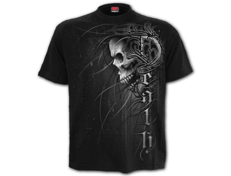 T-shirt Death Forever  SPIRAL (M - Algod?o - Preto)