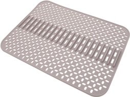 Tapete De Silicone Para Pia Cozinha Com Design Vazado E Proteção Antirriscos, Tapete Quadrado Para Secar Pratos E Copos