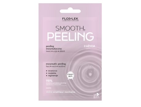 Peeling Enzimático Para Rosto, Pescoço E Decote Flos Lek Smooth 2 X 4 Ml. Floslek