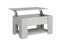 Mesa de Centro Madeira Processada Cinza Cimento MAISON EXCLUSIVE (79x49x41 cm)