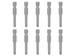 10 Peças De Bits De Parafuso Hexagonal S1/4 Magnéticas Temperadas Para Furadeira Elétrica Substituição