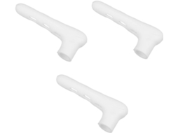 Angooily 3 Peças Capa De Maçaneta Em Formato L Faixa Anticolisão C Papel Parede Concreto Leve À Prova Vento Branco