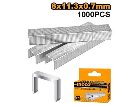 Agrafes Hsg Hsg1403 8mm Aço Pacote De 1000 Peças Ingco