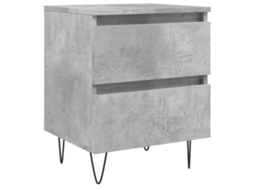 Bedside Cabinet, Bedside Cabinets Vidaxl Cinzeto Madeira Processada (n/a)