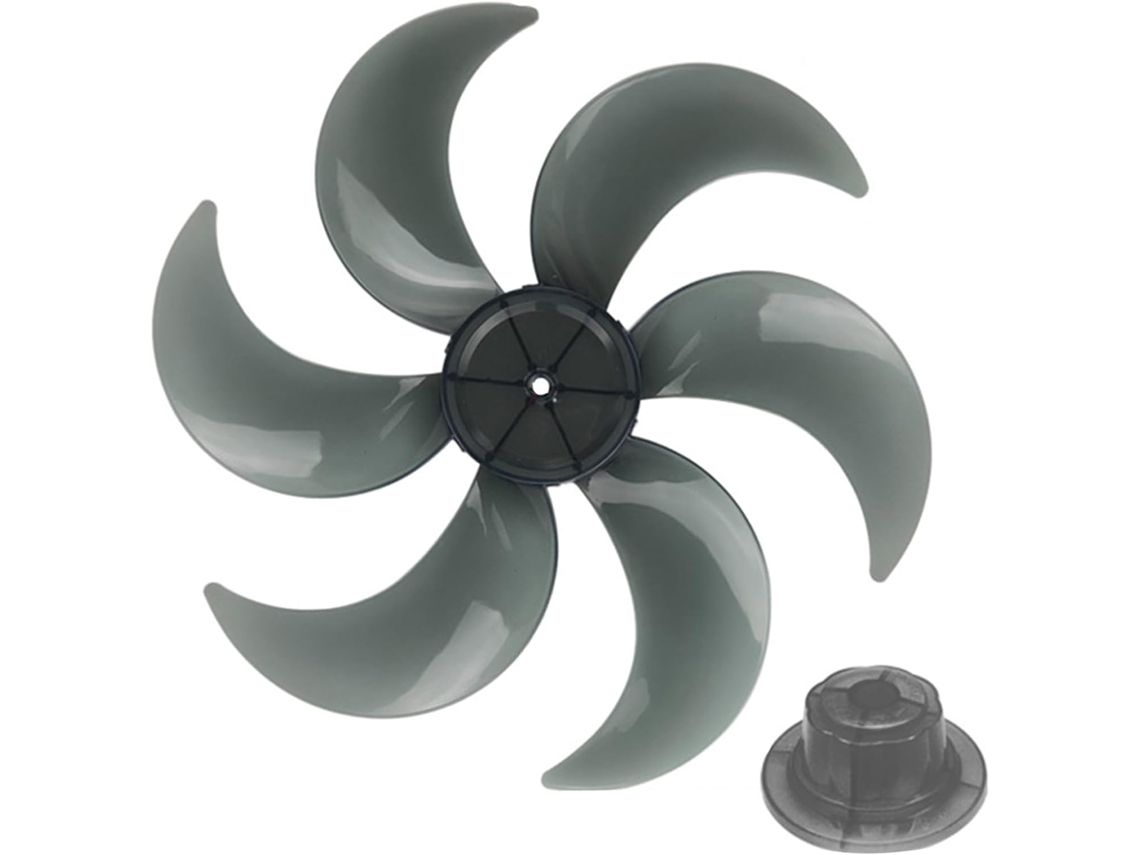 Ventilador De Plástico Cinza Com 6 Pás Para Ventiladores