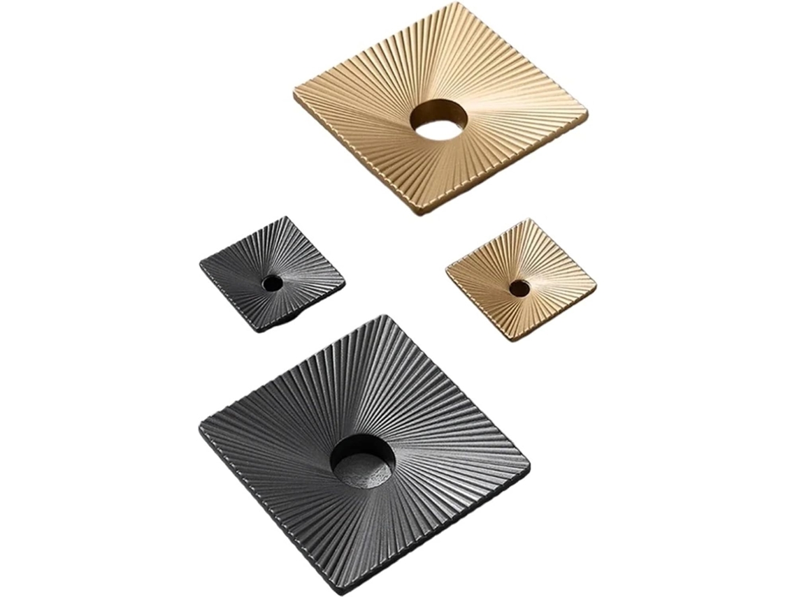 Puxadores Para Armário, 2 Peças, Padrão De Linhas Quadradas, Puxadores Pequenos Para Guarda Roupa, Sapateira, Armário De
