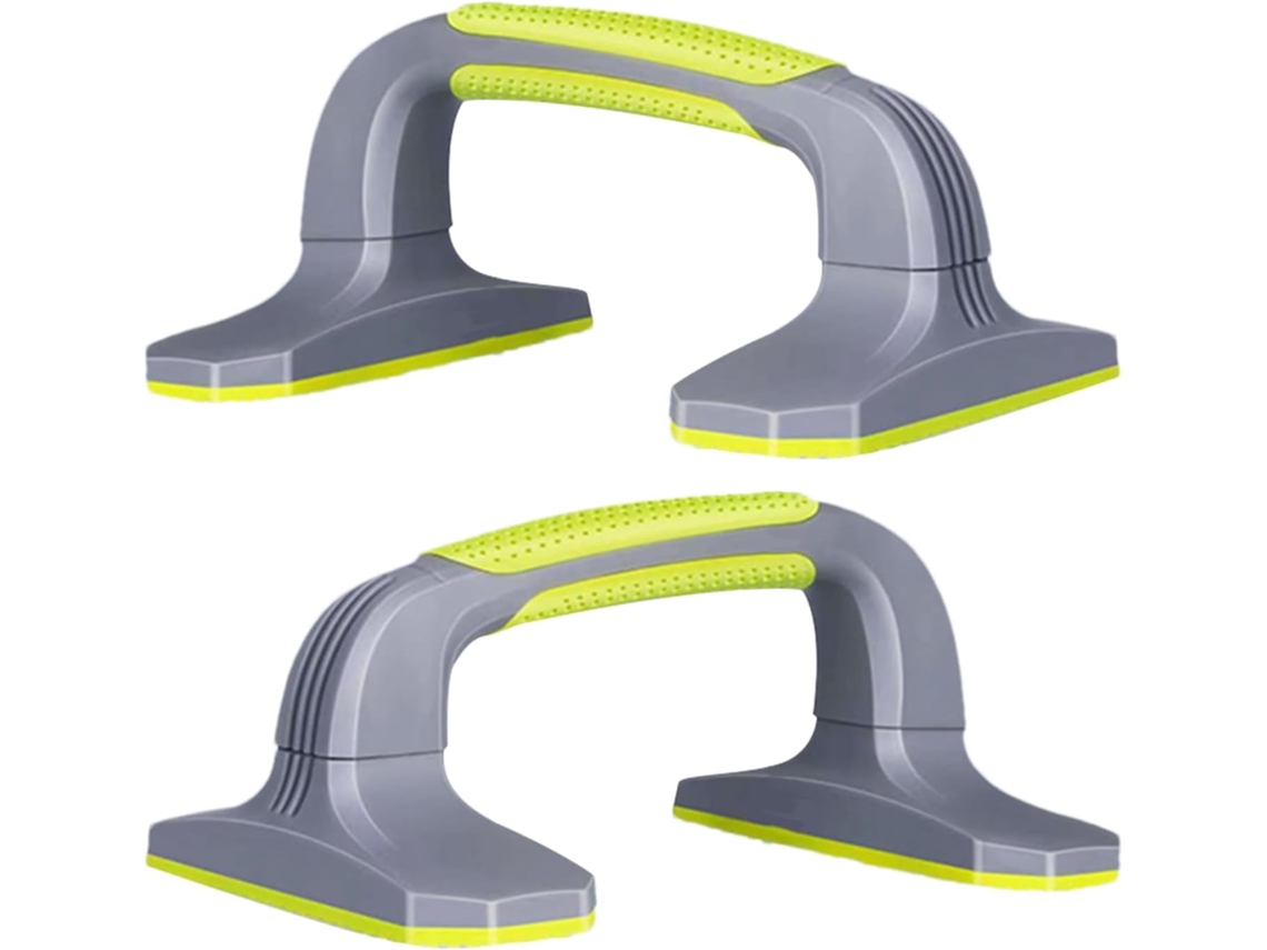 Conjunto De 2 Barras De Flexão Com Pegas Ergonômicas Acessório De Fitness Ajustável Para Treino Gokoco