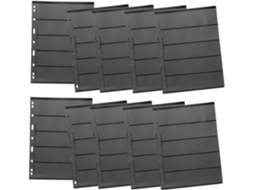 Gatuida Feuilles Mobiles De Rangement De Timbres En Pet Noir Réutilisables 10 Peças Para Organizador Cartes Et