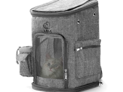 Mochila de Transporte para Gatos e Filhotes, Respirável AQUAFORGE