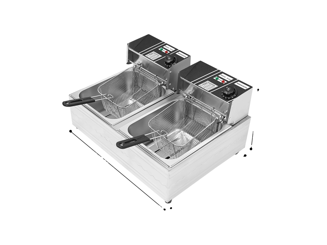 Fritadeira, Capacidade De 12l, Temperatura Ajustável, Prata
