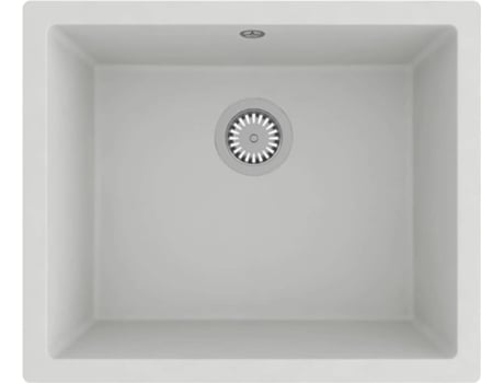 Lava-louça cozinha c/ orifício extravasamento granito branco