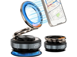 Suporte Magnético Para Celular Mag-safe Para Carro [sucção De 108+ Lbs E Magnético De 3200 Gf] Ajustável Em 360° (preto)
