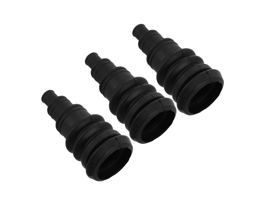 Kit Com 3 Arruelas De Borracha Pretas Para Proteção Cabos Elétricos.