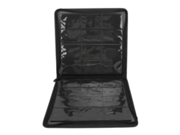 Yncm-pasta Para Cartões De Couro Pu Com 12 Bolsos Azul 480 Capacidade