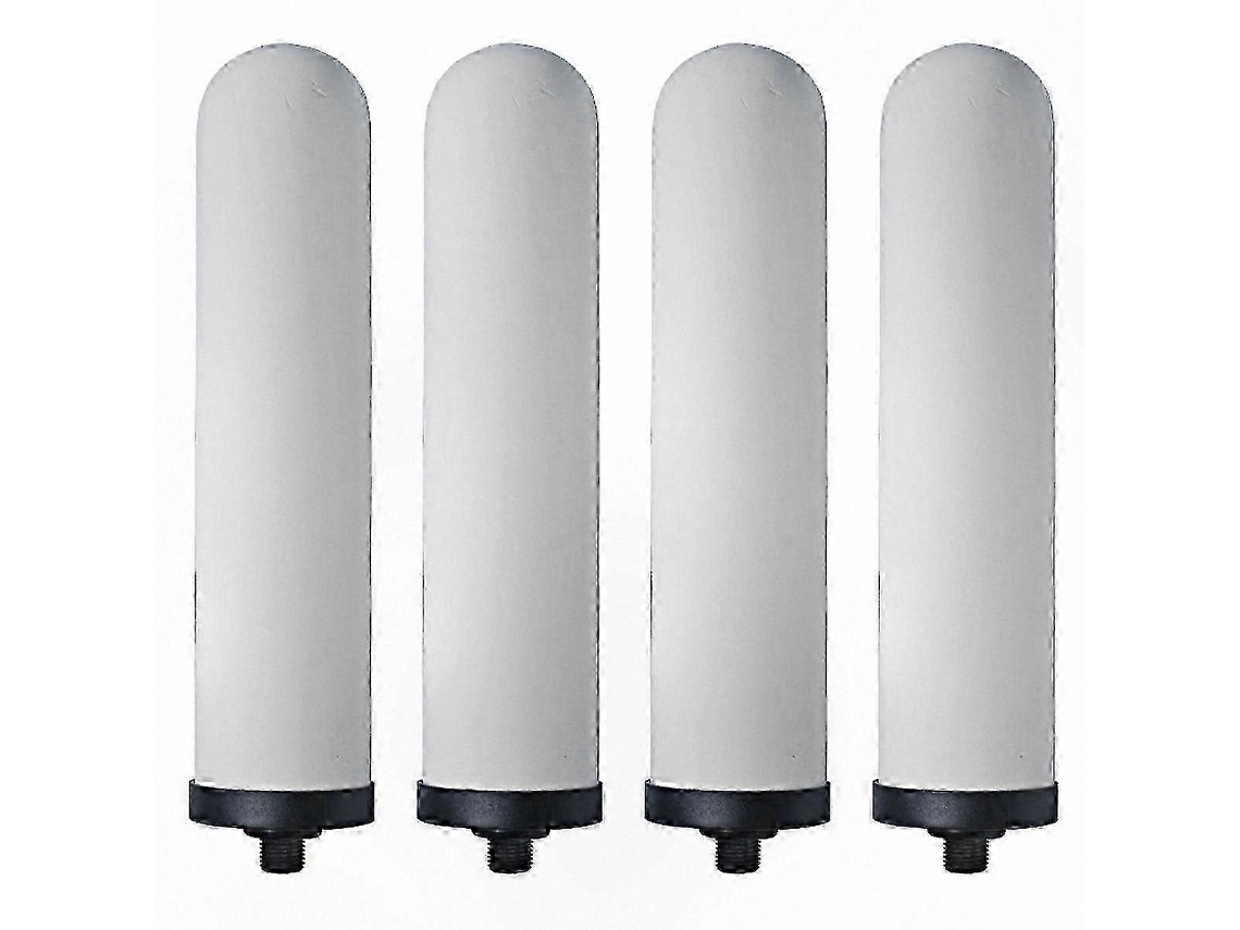 Filtros De Água De Cerâmica 10 Polegadas Com Carvão Ativado, 4 Unidades, Compatível Com Sistemas De Filtragem Doméstica