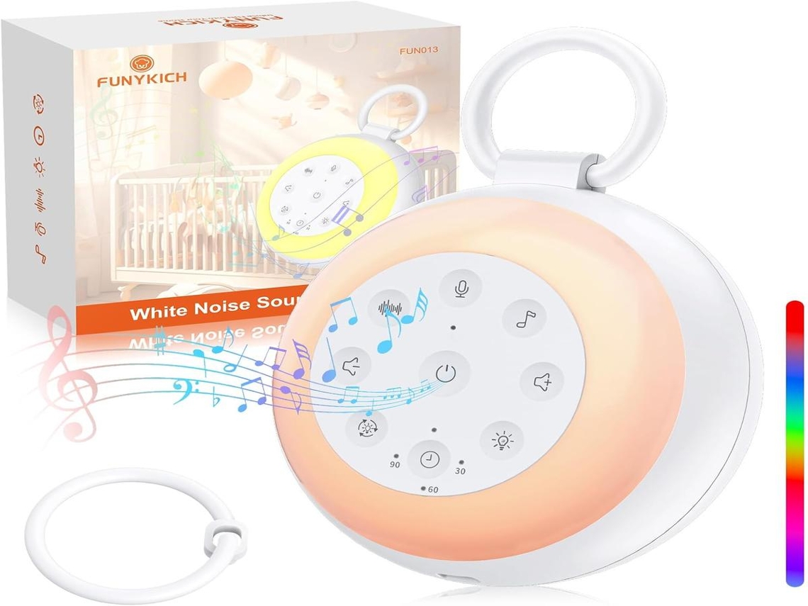 Luminária noturna recarregável USB Lurelia, com sensor de toque, temporizador RGB para bebês e crianças.