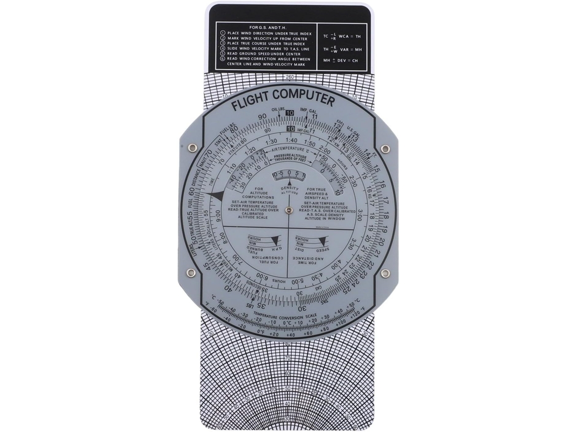Régua Transparente E6b Para Computador De Voo De Aviação, Para