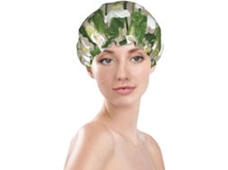 Touca De Banho Feminina, Reutilizável, Impermeável, Dupla Camada, Com Elástico, Ideal Para Cabelos Longos, Linda Touca
