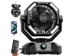 Ventilador De Camping, Bateria De 20000mah, Controle Remoto, 20000mah Verde
