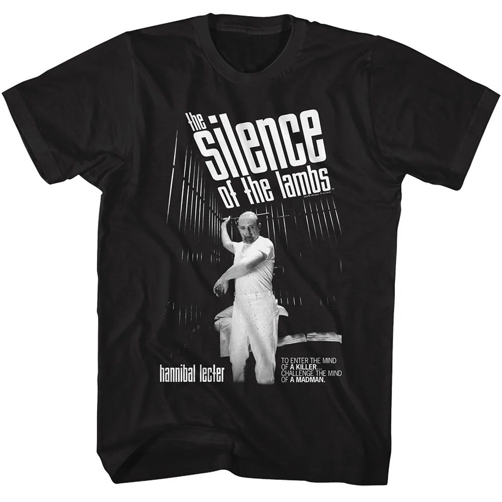 Rockinstone Silence Hannibal Cell Graphic T-shirt Size:l