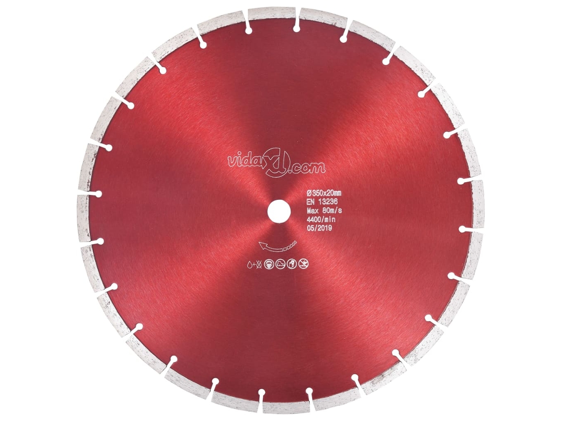 Vidaxl Disco De Corte De Diamante Aço 350 Mm
