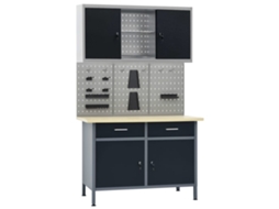 Workbench, Workbenches Vidaxl Preto Aço (n/a)