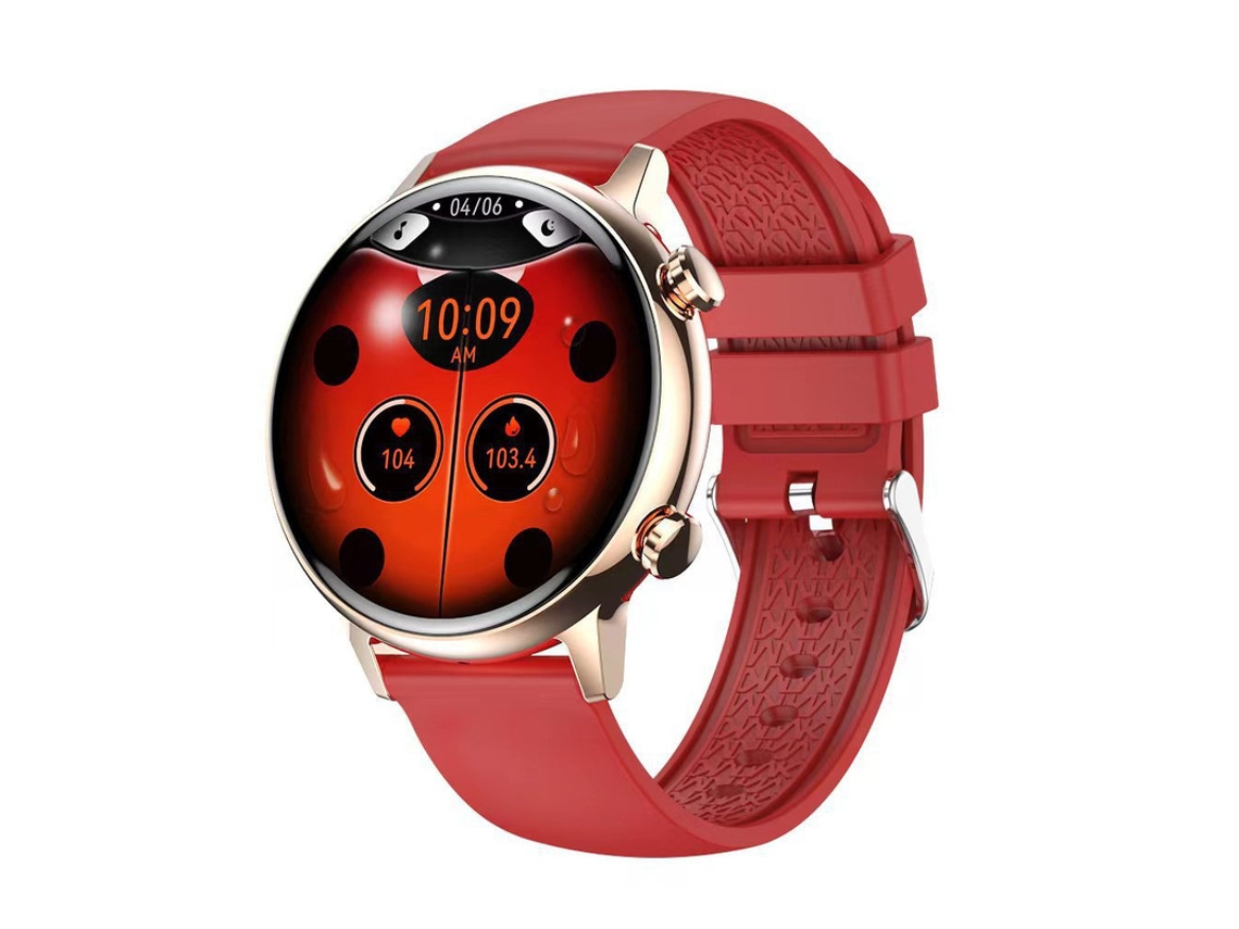 VEANXIN Smartwatch Tela de 1 1 Polegadas Hk39 Fitness Tracker-Vermelho