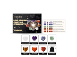 Cristais Coração para Cura Chakra