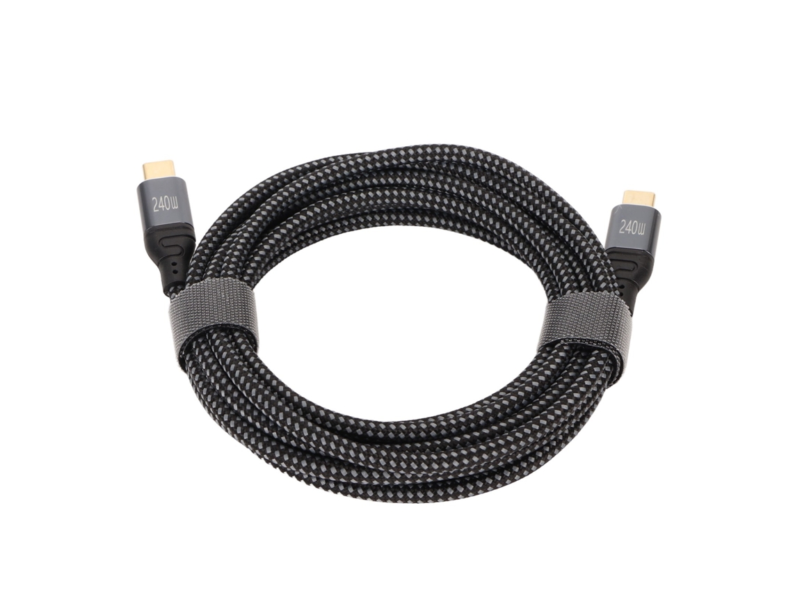 Raum-cabo Usb C Para Usb C Macho Para Macho Pd240w 3m Carga Rápida Com Chip E Mark Para Laptop Celular Tablet