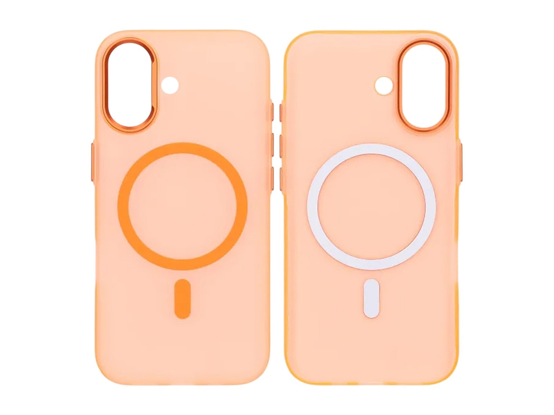 Capa Para Celular Resistente A Impactos Com Proteção Para A Câmera Para Iphone 17 - Laranja