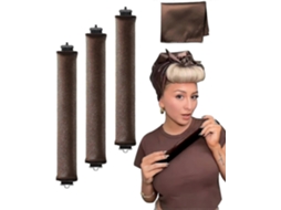 Herramientas de peinado sin calor, rizos nocturnos, cepillo, banda para el pelo, rulos cortos, herramientas de peinado - Aquaforge