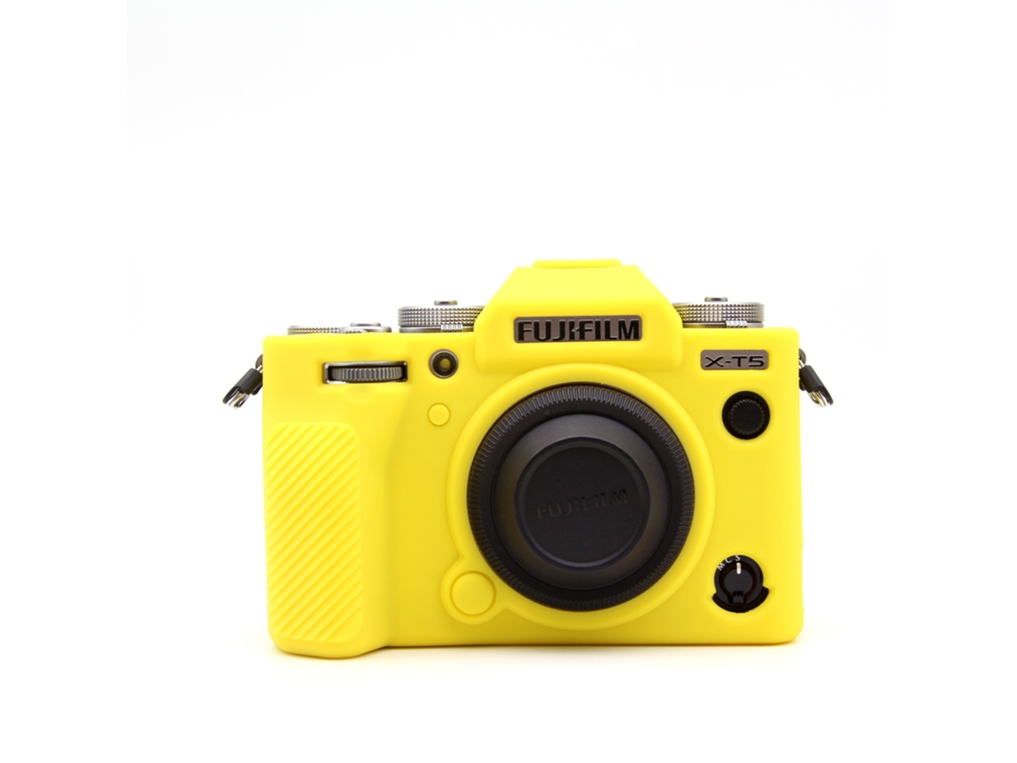 Capa para Fujifilm X t5 Capa de Silicone para Câmera CUICH (amarela)