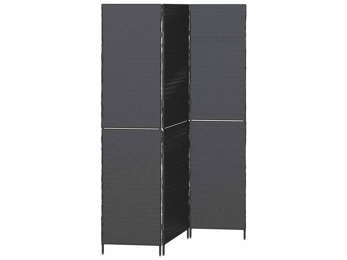 Divisória de Ambientes Manual Preta 146 x 180 cm Vime Pe MAISON EXCLUSIVE