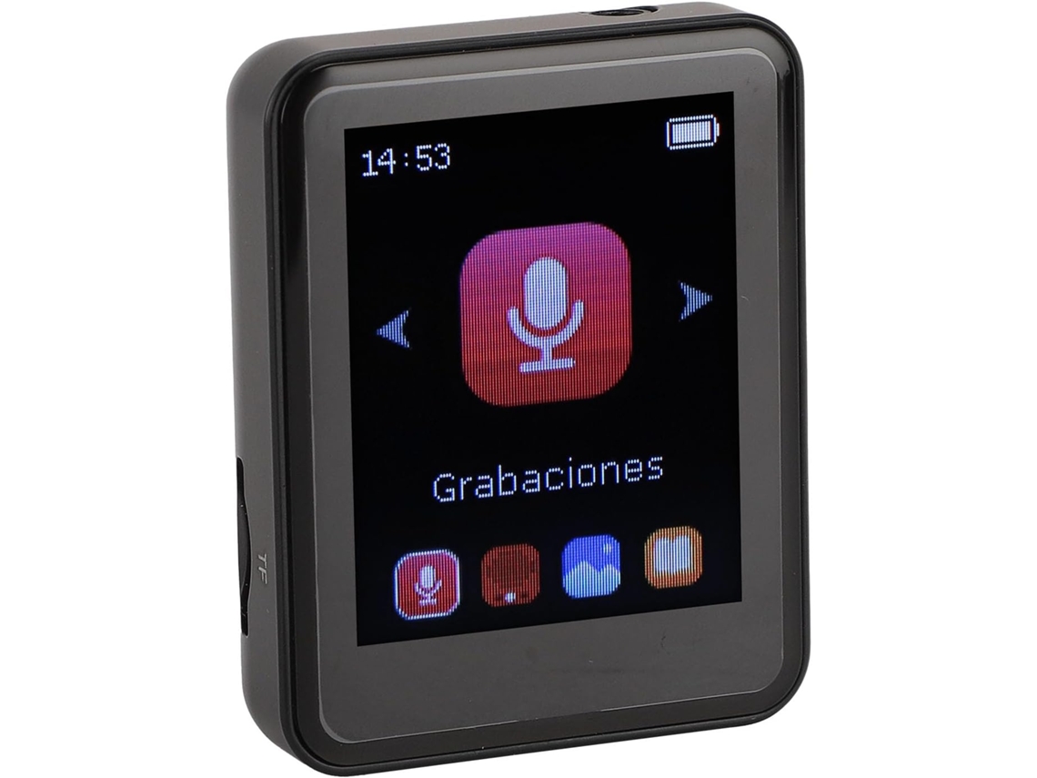 Leitor de MP3/MP4 de 128 GB, tela Bluetooth 5.0 de 5 polegadas, portátil, HiFi de 1,8 polegadas, com (8 GB)