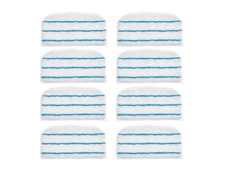 Conjunto de 8 almofadas de limpeza de substituição laváveis, toalhetes de microfibra para esfregona a vapor Black-Decker FSM1610-1630 WOSHITE