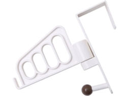 Cabideiro De Porta Kichvoe, Multifuncional, Com Ganchos Em Abs Branco