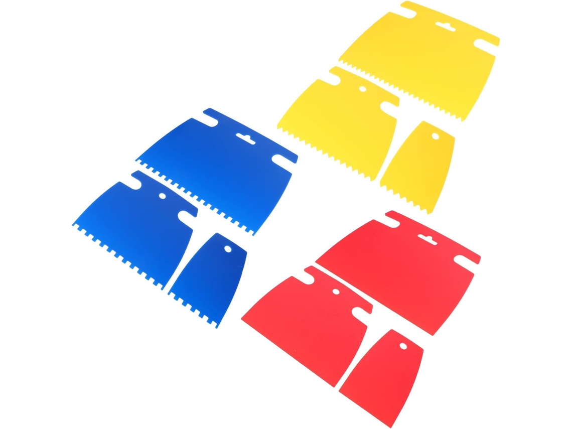 Conjunto de 9 espátulas de plástico Alipis para pintura S/MARCA