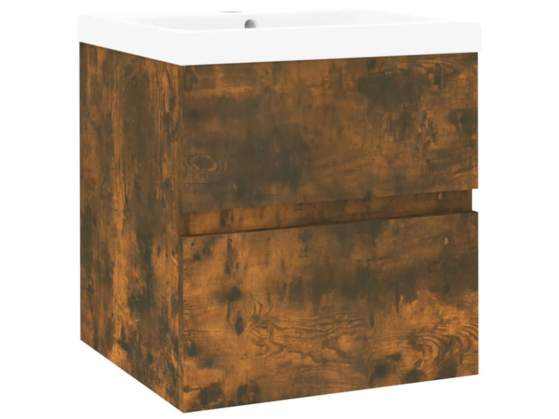 Sink Cabinet With Basin, Sink Cabinets With Basins Vidaxl Marrom Madeira Processada (41 X 38.5 X 45 Cm)