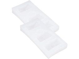 Moldes de Silicone para Fundição com Resina Epóxi, 2 Peças, Bolsas, Resistentes Ao Desgaste, CHABERLU