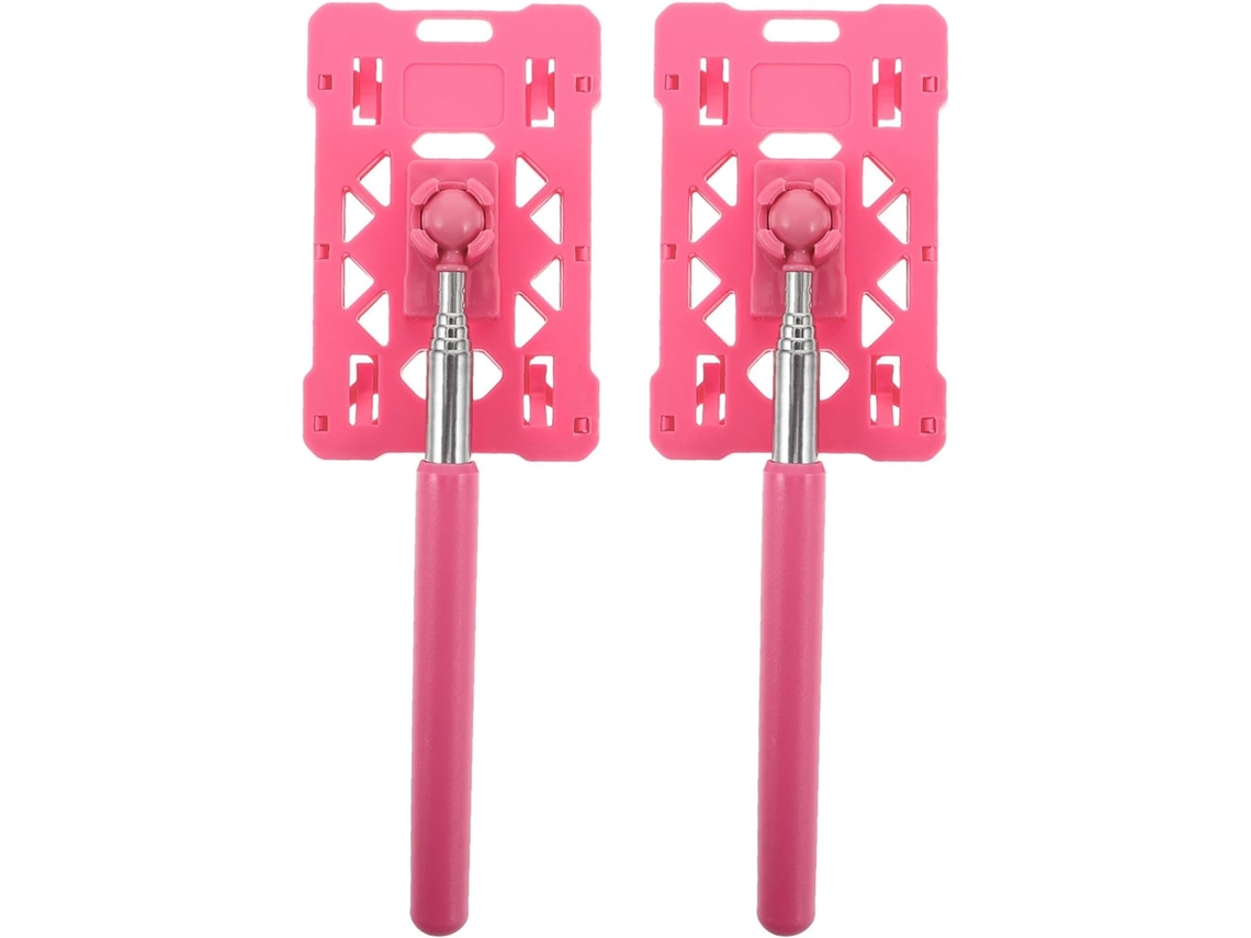 2 Peças De Suporte Telescópico Para Cartão De Pedágio Em Plástico E Metal Para