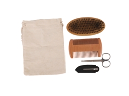 Kit De Barbear Com Pente, Escova E Tesoura Para Homens - Ferramentas Essenciais Para Cuidado E Estilo
