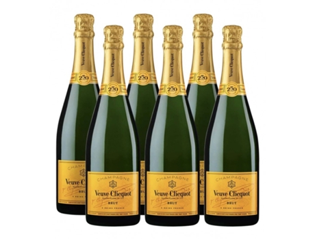 Champanhe Veuve Clicquot Edição Cartão Amarelo 250y Caixa com 6 Garrafas