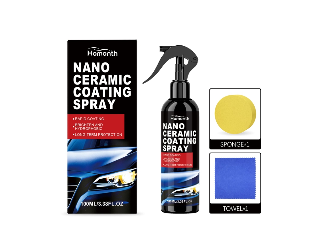 Revestimento Cerâmico LAXISCREED em Spray para Carros, Kit de Limpeza e Reparação