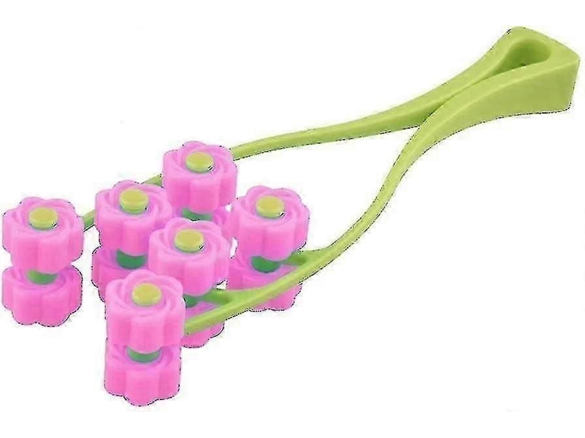 Massageador Facial Fino e Elástico com Rolo de Celulose para Firmeza Lifting GOKOCO (rosa)