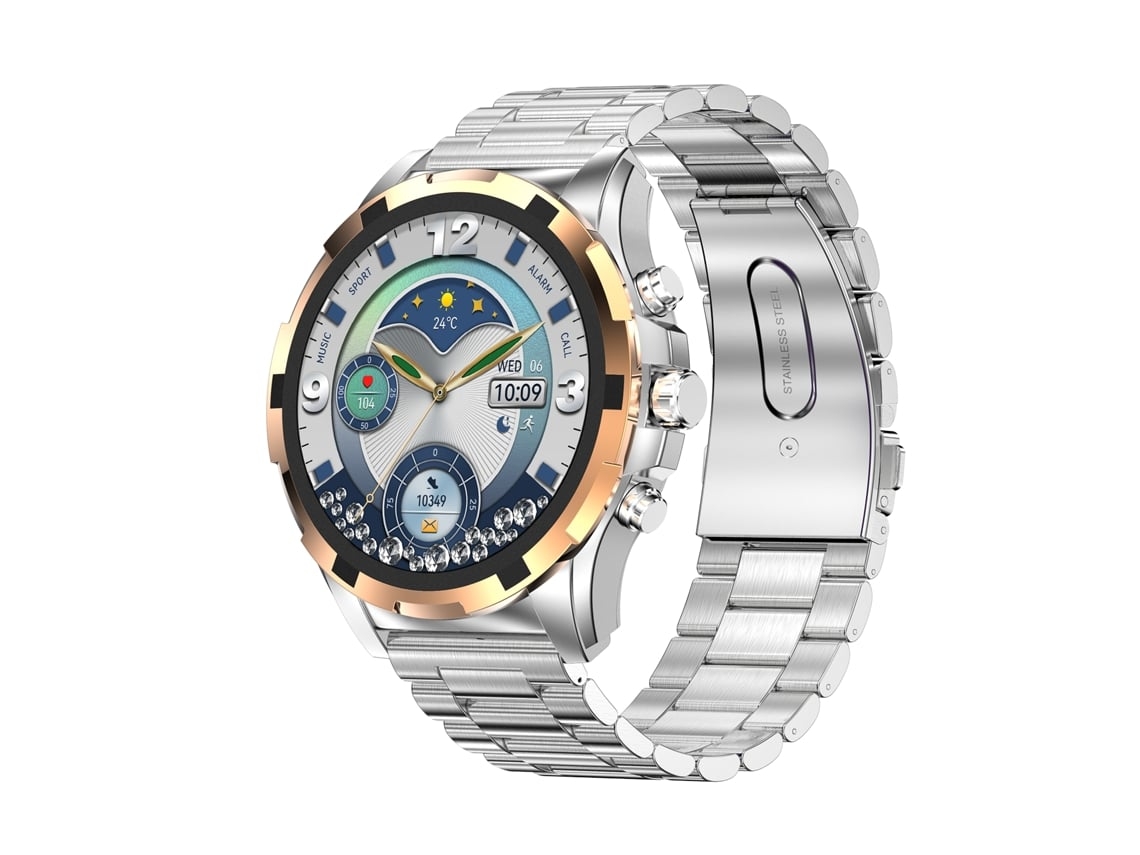 Smartwatch com chamadas Bluetooth, atualizações meteorológicas, controle de música, monitoramento de frequência cardíaca e vários modos de monitoramento. YUNZII