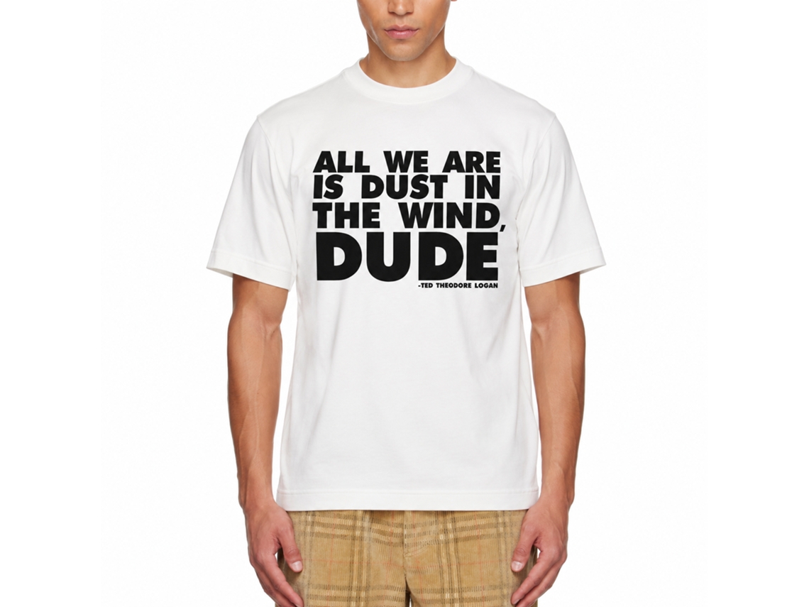 Rockinstone Bill And Ted All It Is White Adult T-shirt Size:s