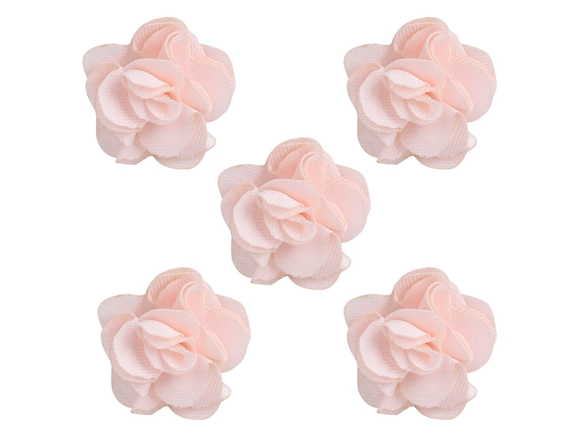 5pcs Flores Magnéticas Para Unhas Decorativas De Tela Com Base Magnética Para Manicure Diy 6 Cores