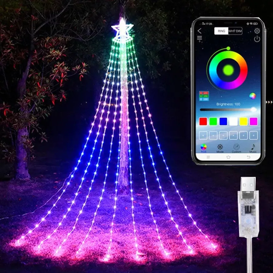 Novo Cordão De Luzes De Led Para Árvore De Natal Inteligente Starvayotoy