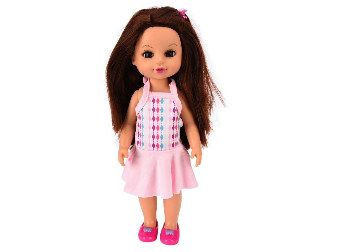 Primerox boneca Branca Realista 14 Polegadas Articulada Vinil Brinquedo Presente Infantil
