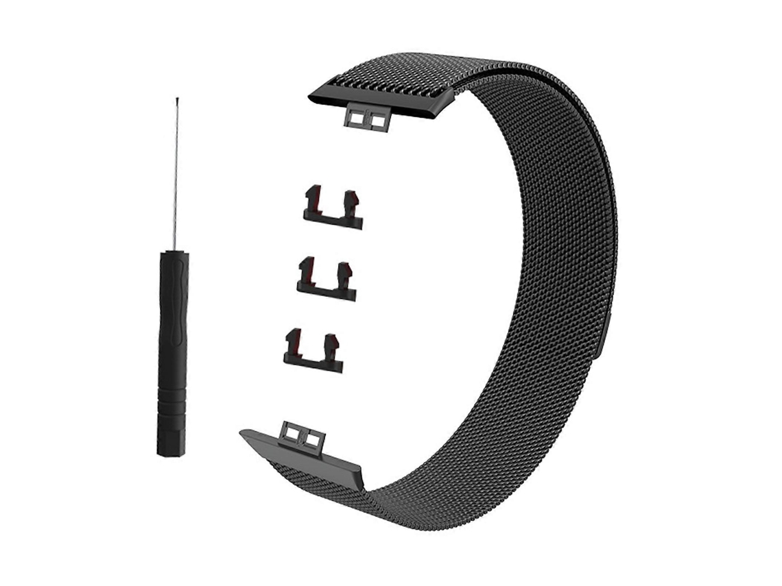 Pulseira Milanese Para Huawei Watch Fit (preto E Vermelho)